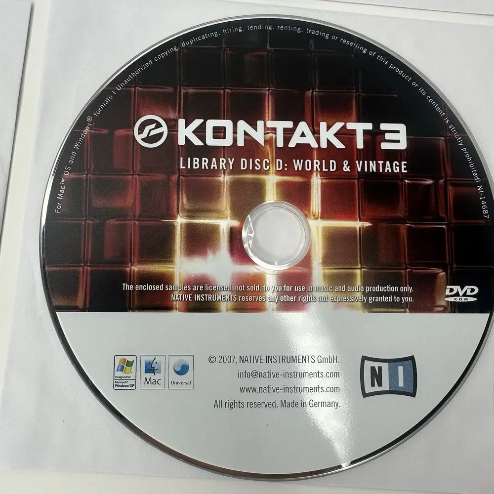 Native Instruments Kontakt 3 Extensive Professional Virtual Sampler Library Set - Picture 6 of 14